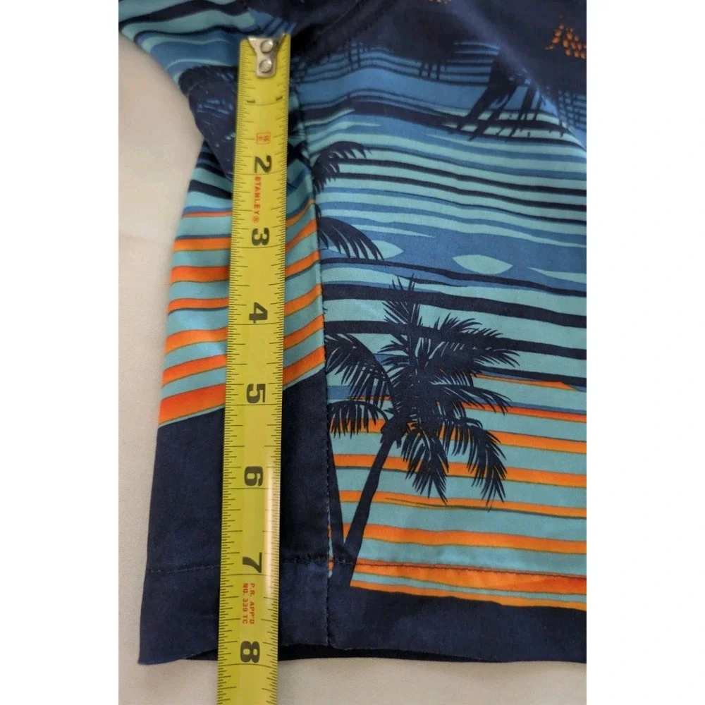 Rokka & Rolla Men's Swim Trunks Size Large Sunset Tropical Palm Tree Board Short